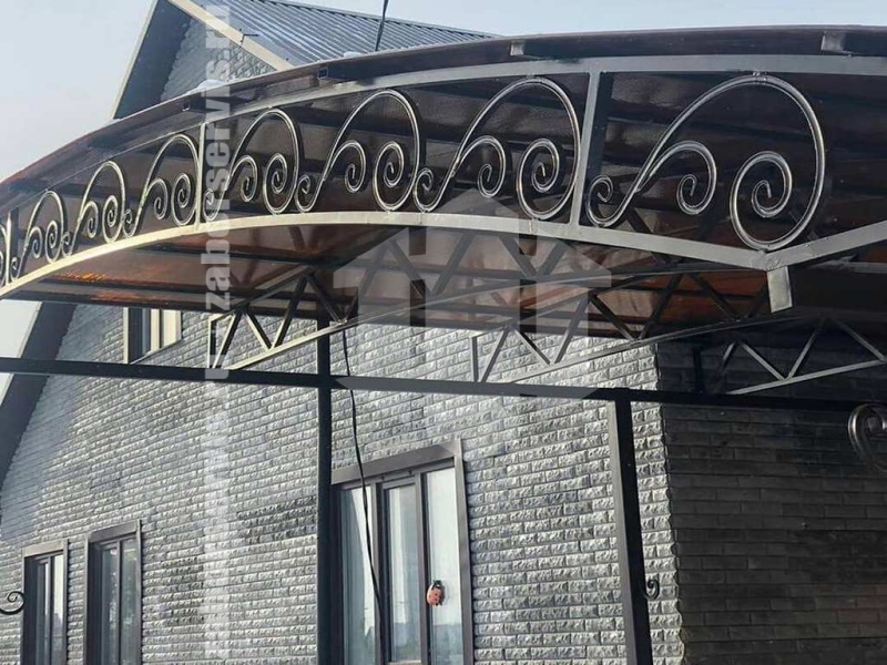 Кованый навес пример 3