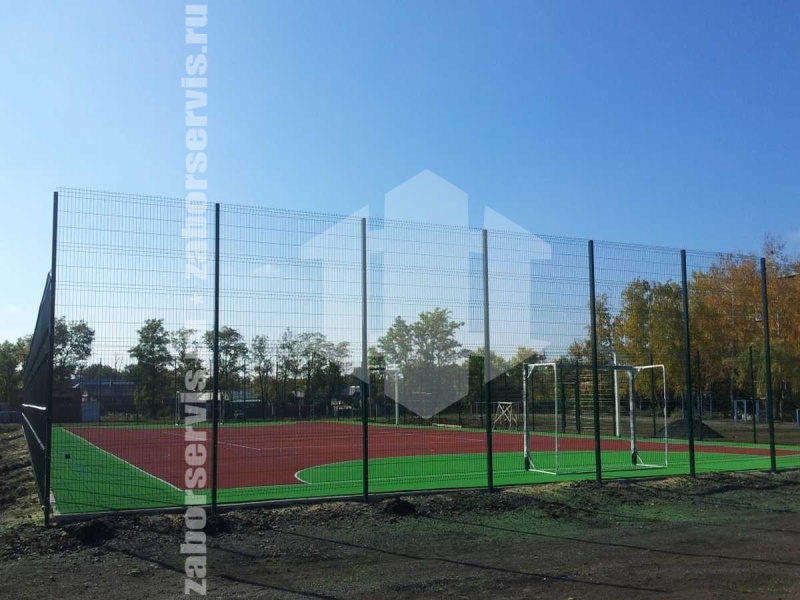 3D заборы зеленый для спортивной площадки 100 метров 4мм