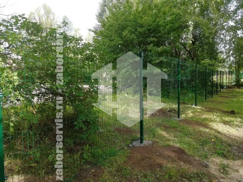 3Д забор с бетонированием столбов 70 метров