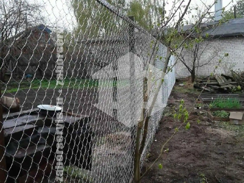 Забор из сетки рабицы на профильном каркасе 54 метра