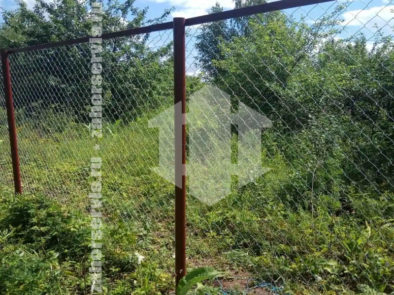Забор из сетки рабицы секциями 38 метров