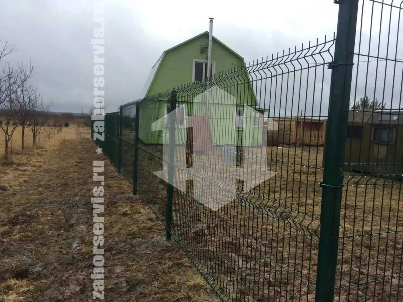 3Д забор с бетонированием столбов 85 метров