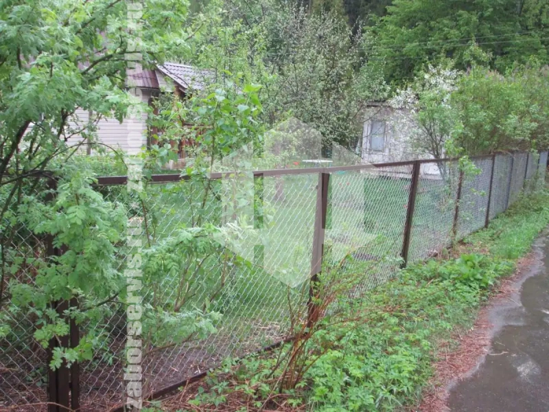 Забор из сетки рабицы в натяг секционный 100 метров