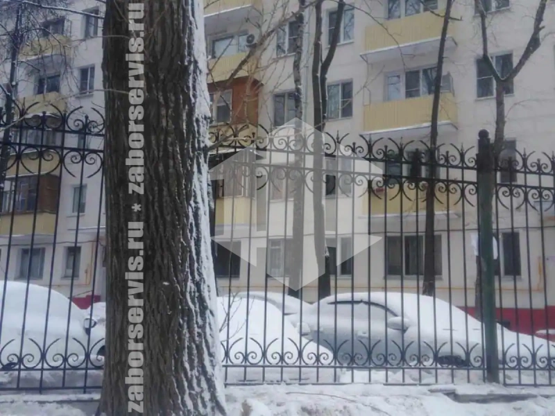 Металлический секционный кованый забор 100 метров